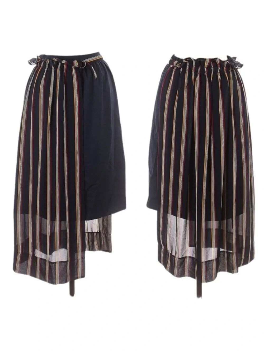 NWT GUILD PRIME Striped Layered Skirt S